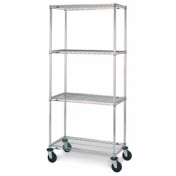 Wire Shelving Carts, Mobile Wire Carts, Wire Shelving Casters